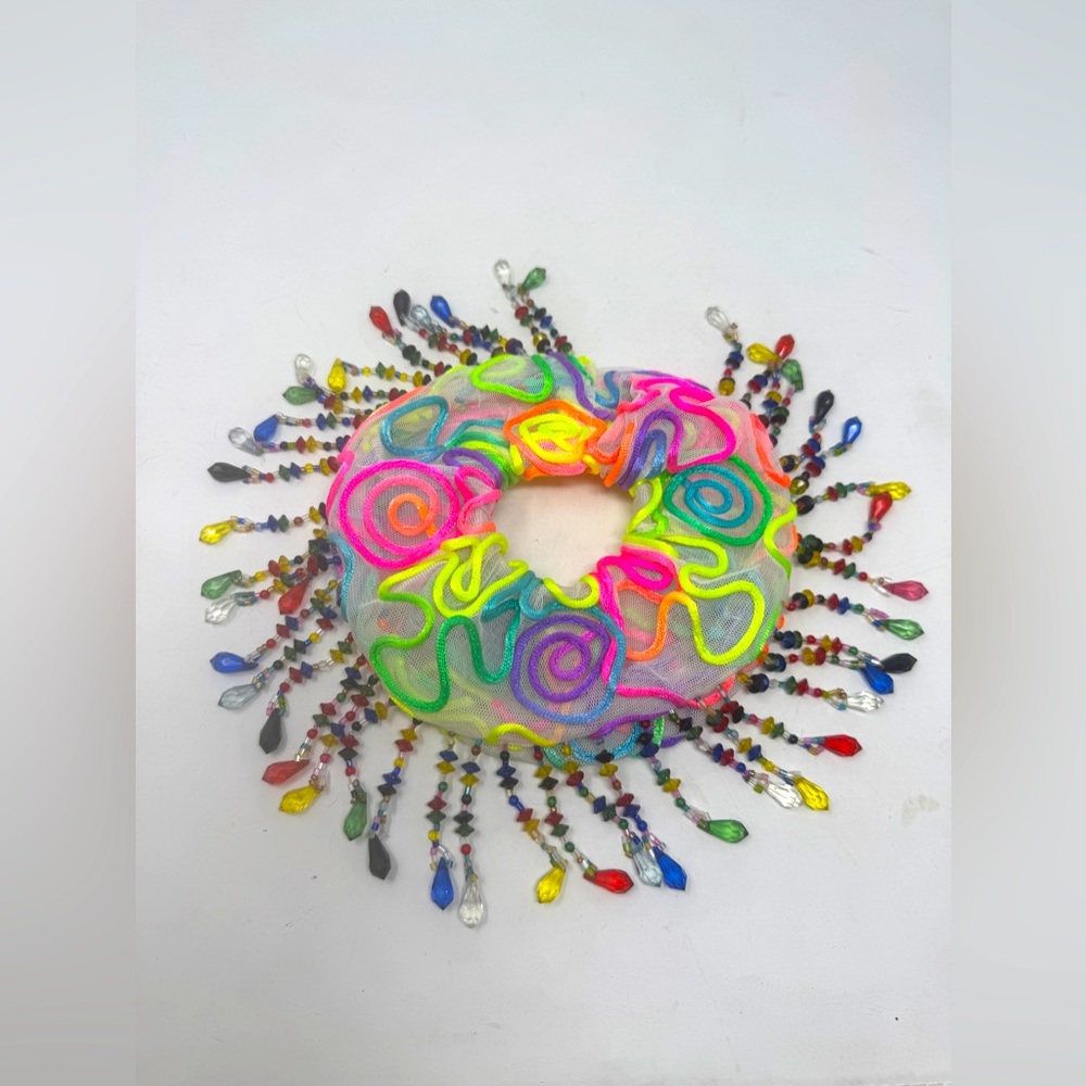 One of a Kind Susan Alexandra Beaded Scrunchie